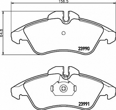 HELLA PAGID 8db355014481 -  Комплект тормозных колодок, дисковый тормоз